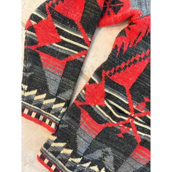 Lauren Ralph Lauren Red and Black Patterned Cardigan - Picture 8 of 14
